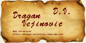 Dragan Vejinović vizit kartica
